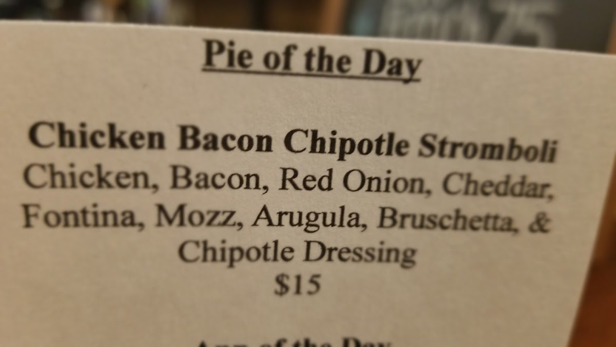 Menu La Pizzeria Metro-9